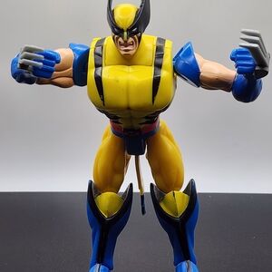 Mattel Action Figure with Yellow and Blue Armor